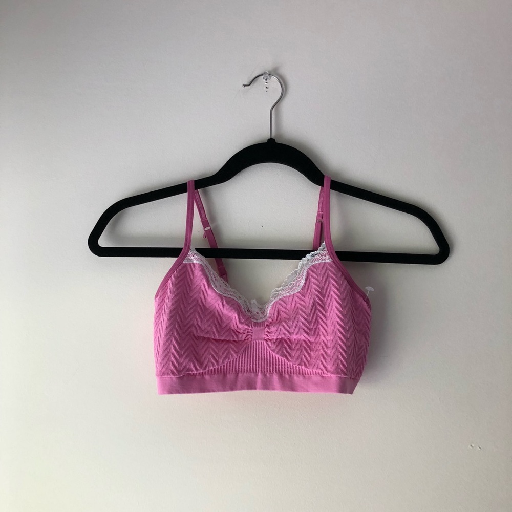 pink bralette